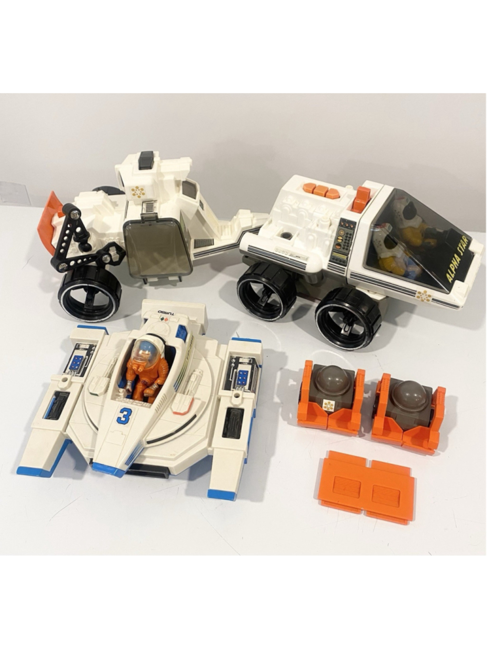 Vintage 1983 Fisher Price Adventure People Alpha Star Space Lot Tested Working